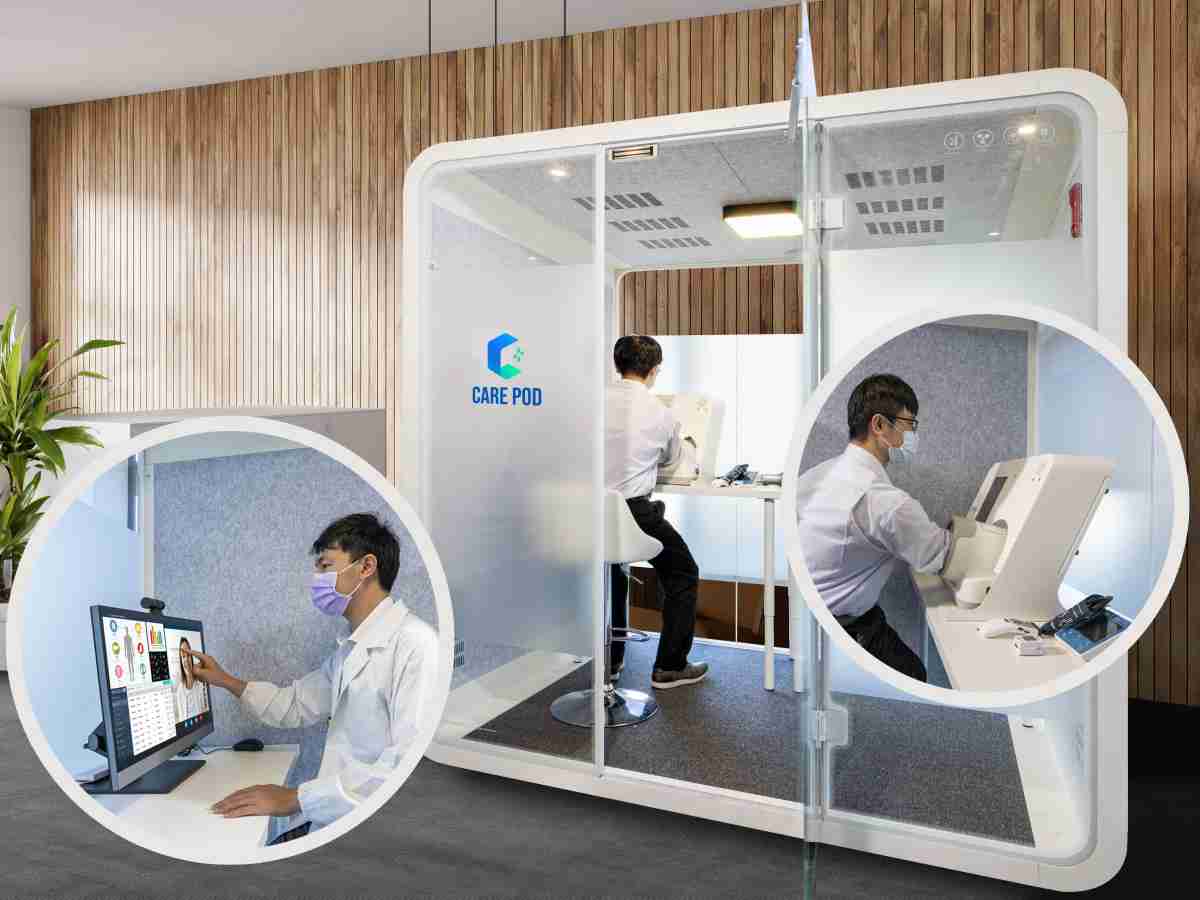 达擎于医疗科技展中展出＂远距诊疗舱＂，，，，以因应医疗数字化及社会高龄化趋势下、、、、复诊及慢性病患等族群对于远距看诊需求逐渐升高所推出的创新整合方案。。。。多功能合一、、高隐私性的远距诊疗舱可根据病患端与医师端的不同需求，，，提供弹性化及客制化功能，，，，节省医生和病患的精力及时间